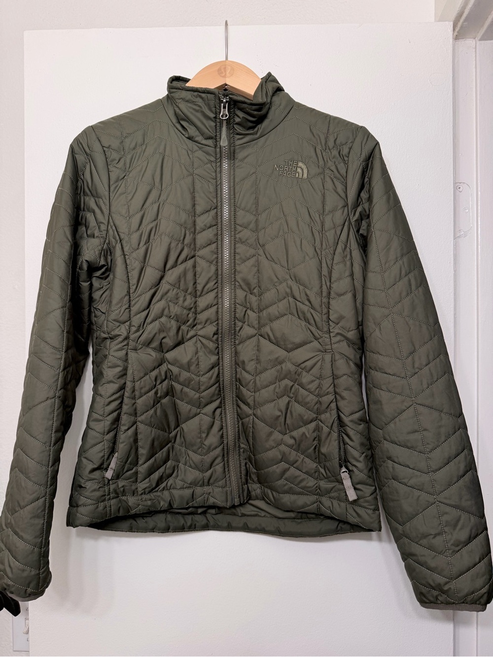 The North Face Women's Olive Quilted Insulated Jacket